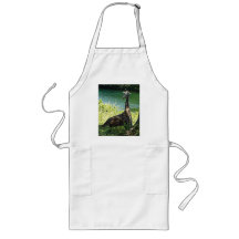 Giraffe Sitting Under a Tree Photo Kansas City Zoo Apron