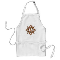 GIRAFFE SPOT PEACE SIGN aprons by dgpaulart GIRAFFE SPOT PEACE SIGN aprons