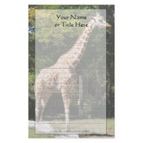 Giraffe Stationery by Customizables Giraffe Stationery