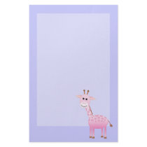 Giraffe Custom Stationery