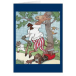 Giraffe Steps on Monkey Card