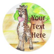 Giraffe Stickers by Customizables Giraffe Stickers