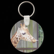 Giraffe Sticking out tongue keychains