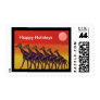 Giraffe Sunset Holiday Postage Stamps