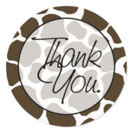 Giraffe | Thank You sticker