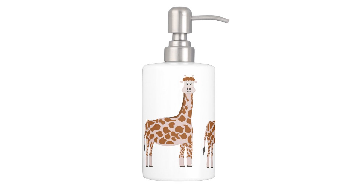 Giraffe Toothbrush Holder and Soap Dispenser Set Zazzle