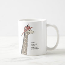 giraffe trivia coffee mugs