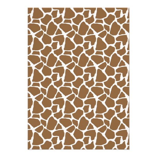 Giraffe Umbrella Baby Shower Invites (Teal)