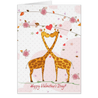 Giraffe Valentines Cards | Zazzle