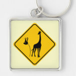 Giraffe Vaulting Key Chains