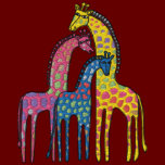 Giraffe Whimsey embroidered shirts