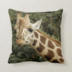 Giraffe Wildlife Pillow