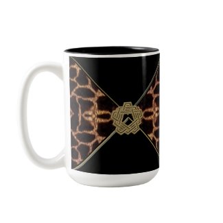 Giraffe with Gold Decor Collection Mug