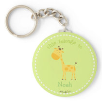 Giraffee Orange Keychain keychains