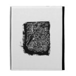 Giraffes and Tree Tops. Black and White. iPad Cases