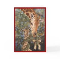 Giraffes Holiday Card
