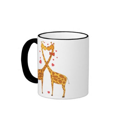 Giraffes in Love Coffee Mugs