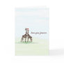 Giraffes in Love Valentine Card