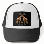 GIRAFFES IN PASSING TRUCKER HATS