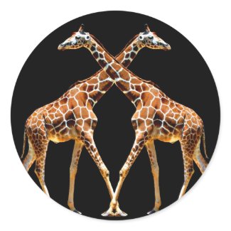 GIRAFFES IN PASSING sticker