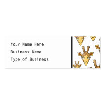 Giraffes Pattern. Business Card