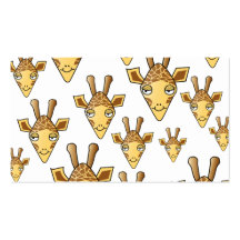 Giraffes Pattern. Business Card Template