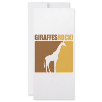 Giraffes Rock! #2 rack cards by designs_that_rock Giraffes Rock! #2 rack cards