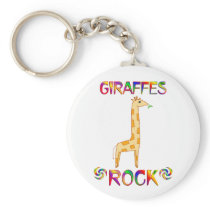 GIRAFFES ROCK KEYCHAIN