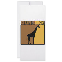 Giraffes Rock! Rack Card Design