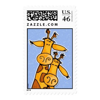 giraffes stamp stamp
