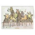 girafs singing cards