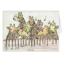 girafs singing cards