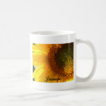 Girasol de la mañana, taza personalizada