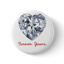 Giraux0807-Diamond-Heart, Forever. Yours. buttons