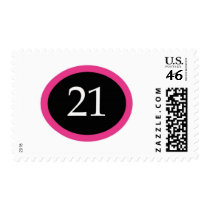 Girl 21 Happy 21st Birthday Postage postage