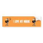 Girl & a Guitar Bumper Sticker (BSt26)