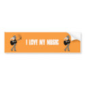 Girl & a Guitar Bumper Sticker (BSt26) bumper stickers