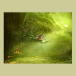girl and a green dream Poster posters