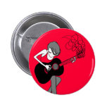 Girl and a Guitar Button (BU24) buttons