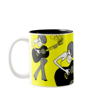 Girl and a Guitar Mug (M24) by pocketsfulloflove