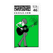 Girl and a Guitar Pastage (P24) postage