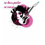 girl and bass guitar t-shirt
