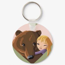 Girl and Bear keychains
