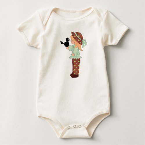 Girl and Black Crow: Baby Creeper shirt