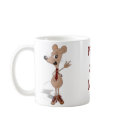 Girl and boy mouse mug. Love and Peace.