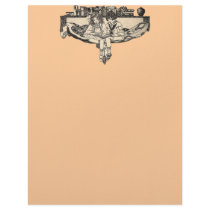 Girl and Boy Reading Letterhead