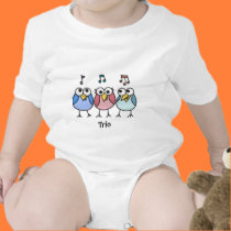 Girl and Boys Baby Byrdies Trio t-shirts
