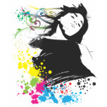 Menina e cores camisetas