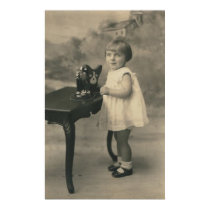 girl and dog phone poster posters by amazingvintage girl and dog phone poster posters