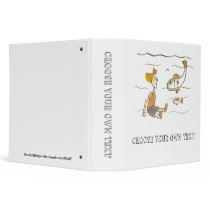 Girl and Fish Vinyl Binders